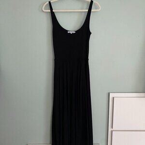 Reformation Women's Black Rou Knit Midi Dress, size Small